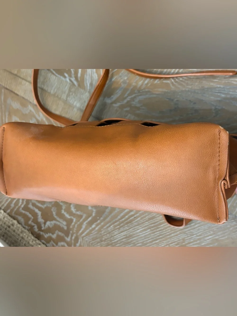 ANTHROPOLOGIE Rio Tote Bag Vegan Leather - Picture 13 of 13